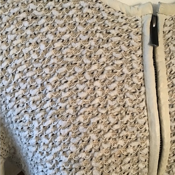 💕Host Pick💕 Derek Lam Tweed Jacket with Contrasting Lamb Leather Sleeves - Picture 6 of 10